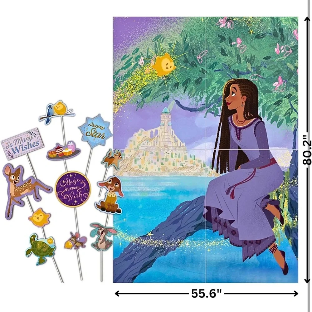 Disney Wish Backdrop with Props Kit